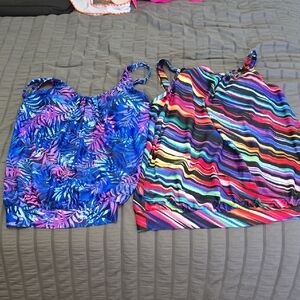 Bundle 2 Lg Tankini Top Only Nwot